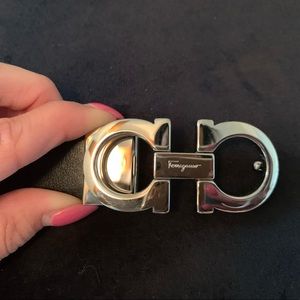 Salvatore Ferragamo Gancini calfskin belt